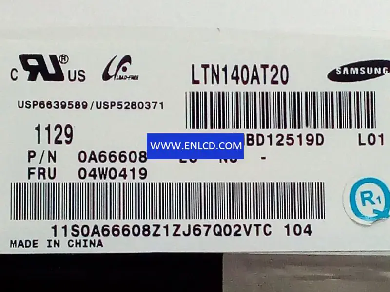 Samsung LTN140AT20-L01 LCD panel