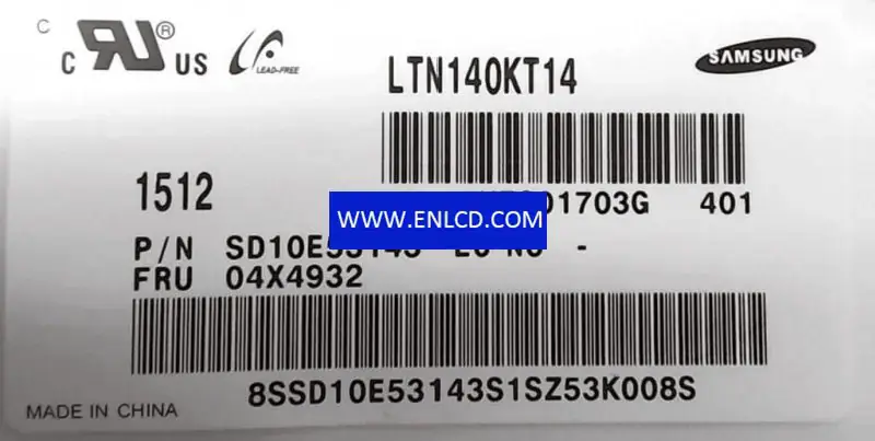 Samsung LTN140KT14-401 LCD panel