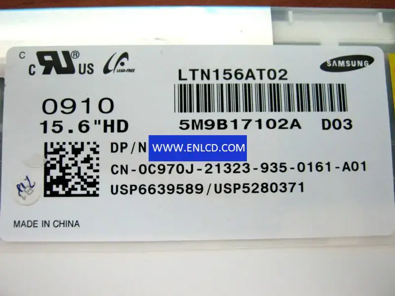 Samsung LTN156AT02-D03 LCD面板