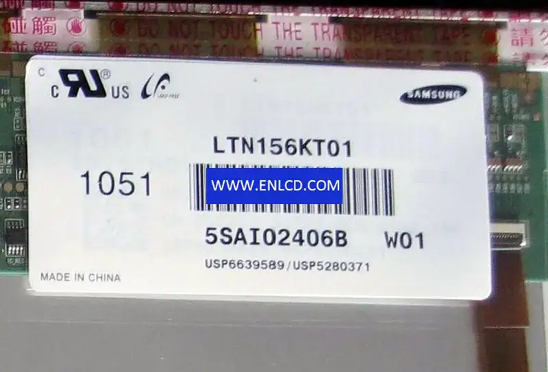 Samsung LTN156KT01-W01 LCD panel