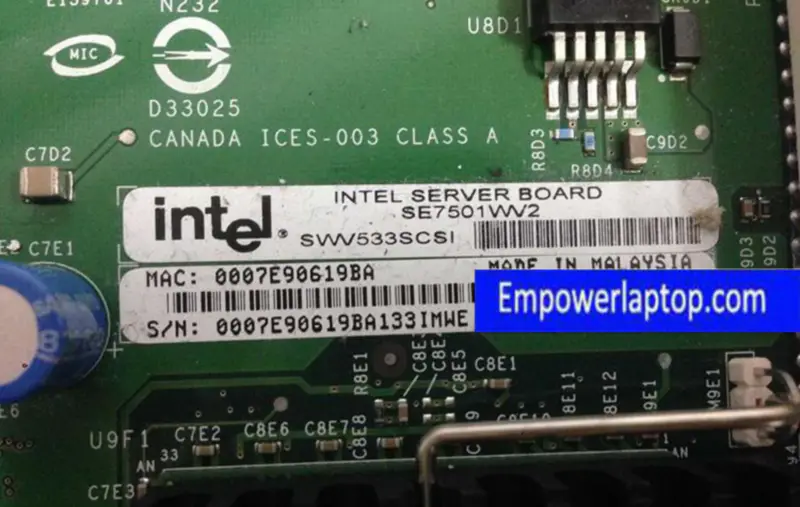 Intel SE7501WV2 dual 320MSCSI RAID 伺服器主機板