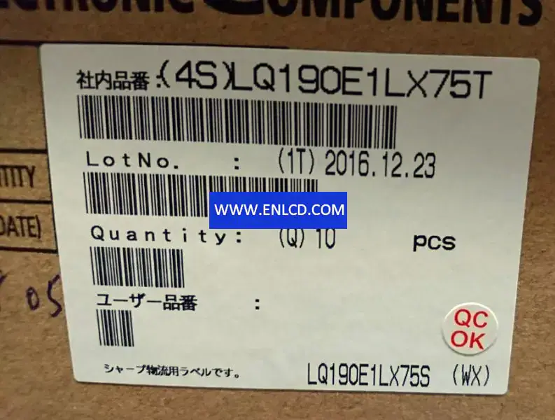SHARP LQ190E1LX75T LCD panel