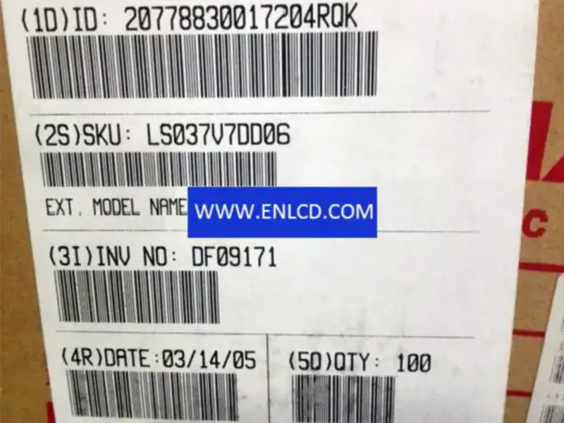 SHARP LS037V7DD06 LCD panel