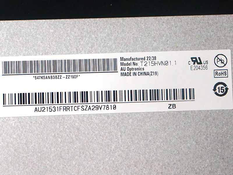 AUO T215HVN01.1 LCD panel
