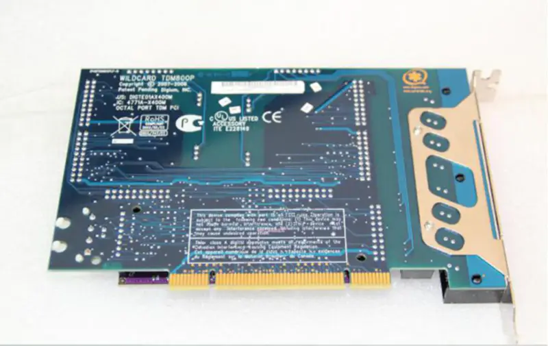 Digium Wildcard TDM800P 8 Port X400M VoIP Asterisk-Karte mit Echokompensation