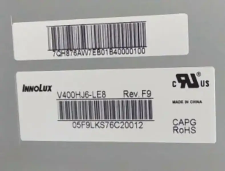 Innolux V400HJ6-LE8 Rev.F9 LCD panel