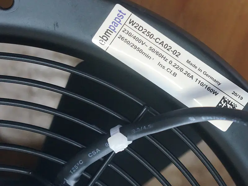 Ebmpapst W2D250-CA02-02 Lüfter