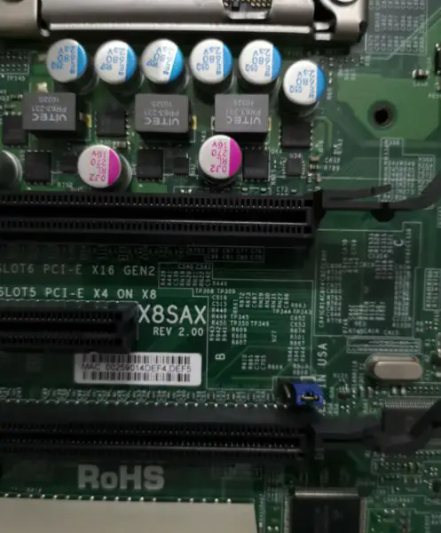 Supermicro X8SAX REV 2.00 LGA 1366 X58 DDR3 Server motherboard