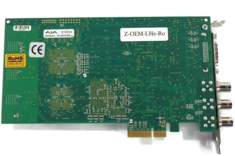 AJA KONA LHe Z-OEM-LHe-Ro 8/10-bit unkomprimierte analoge/digitale SD PCIe Capture-Karte 102035-03