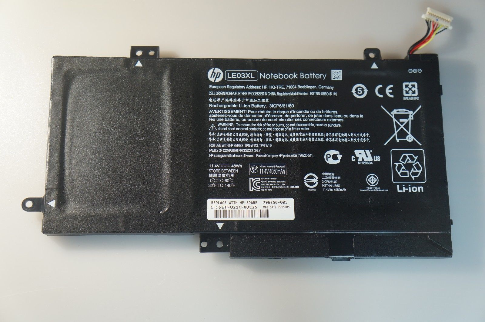 Batterie 48Wh HP Envy x360 m6-w015DX M1V64UA 11.4V