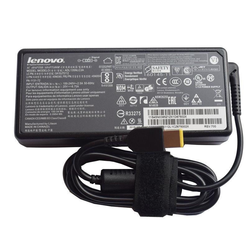 Chargeur AC Adaptateur Lenovo ThinkPad X1 Yoga 20FQ 20FR 20JE 135W