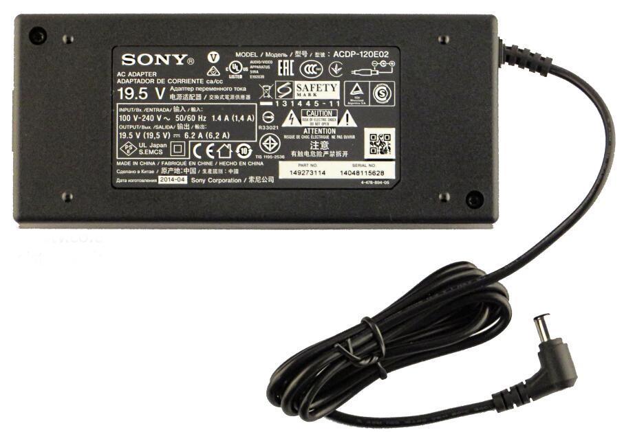 Adaptateur secteur Chargeur Sony 4K Ultra HD TV 120W