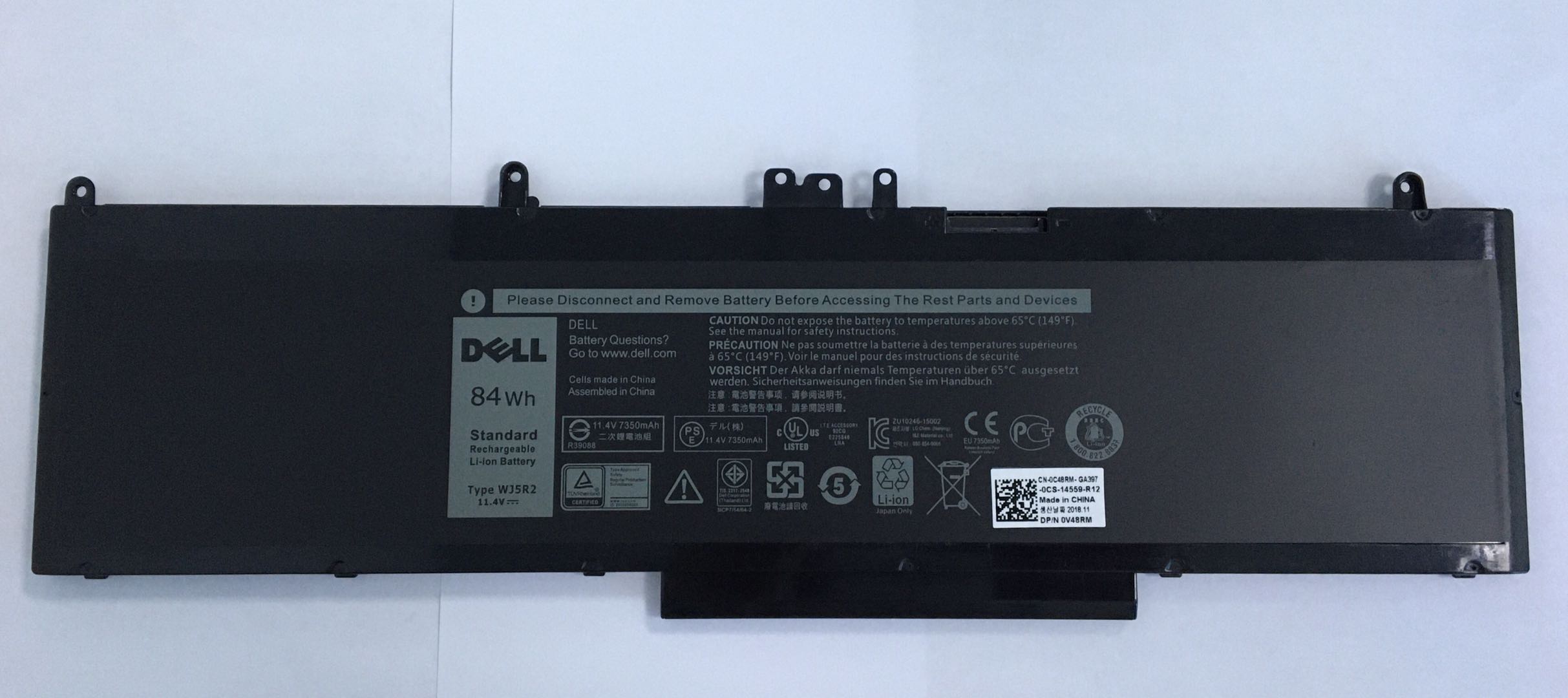 Batterie Original 11.4V 84Wh Dell Precision 15 3510-9440