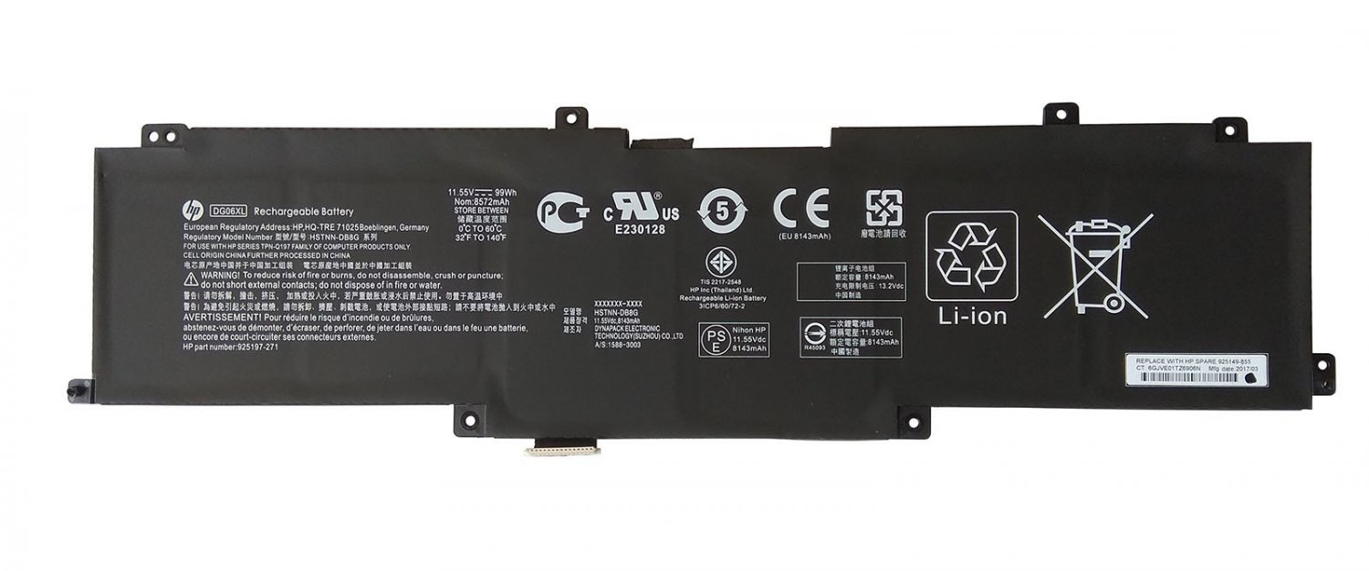 Batterie 99Wh Original HP OMEN X 17-ap000nf 17-ap000ng
