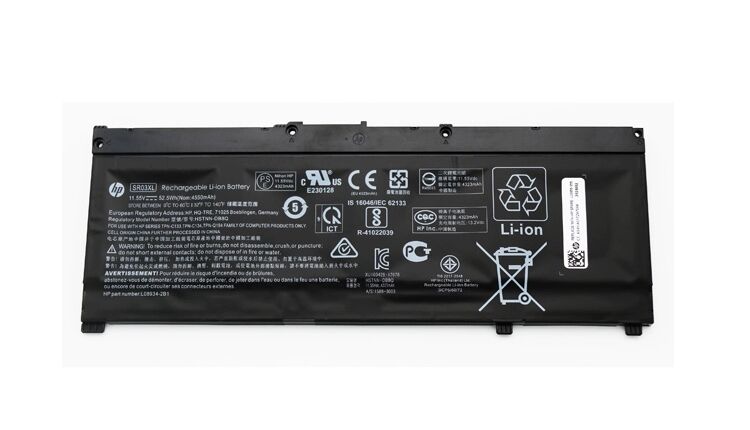 Batterie HP Gaming Pavilion 15-cx0005nw 11.55V 52.5Wh