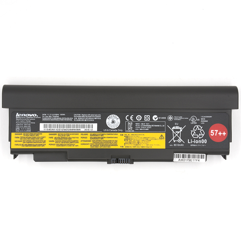 Batterie 100Wh Lenovo 45N1152 45N1153 57++ 9.21Ah