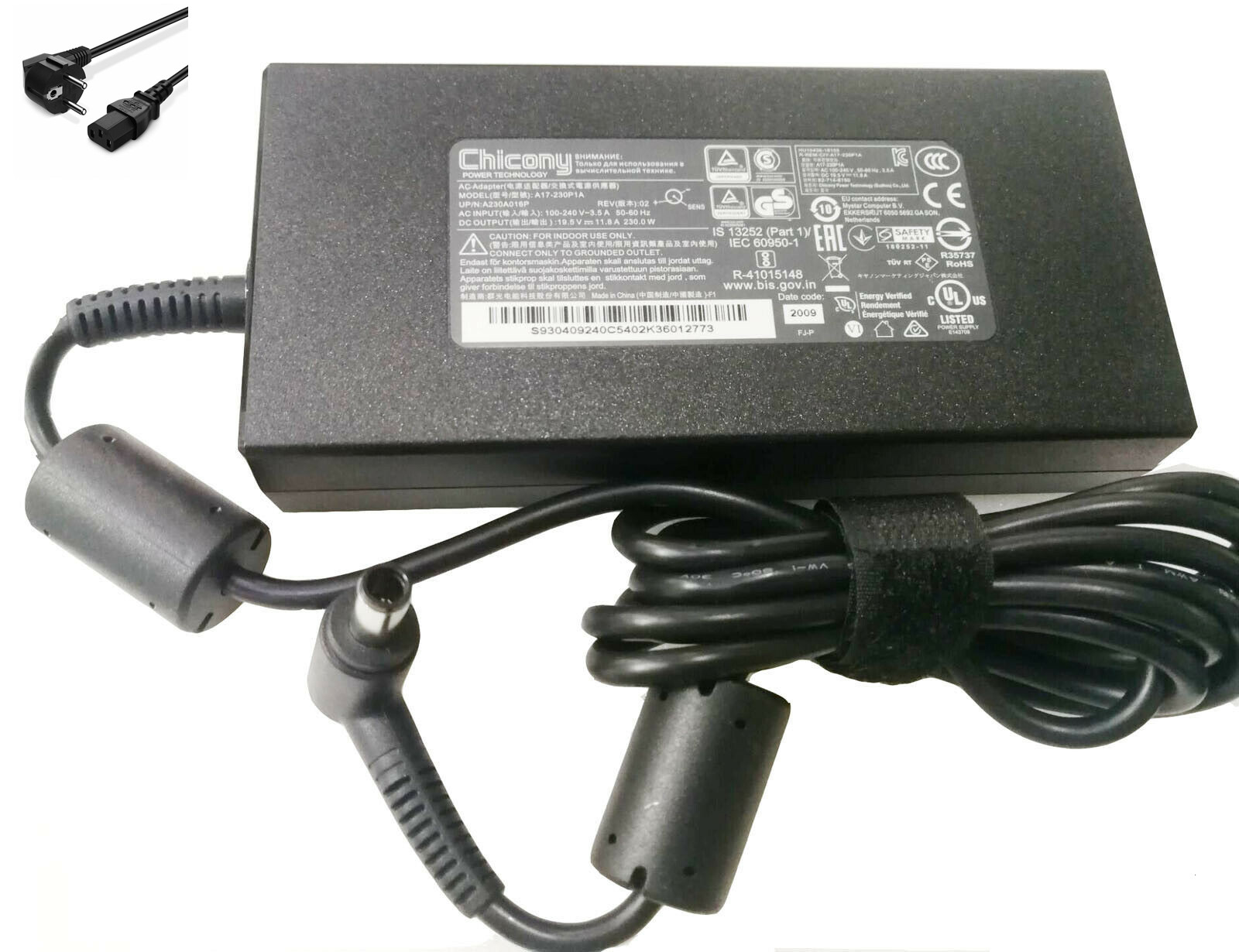 Adaptateur Secteur Chargeur 230W MSI GE63/GE73s w/1070 Graphics